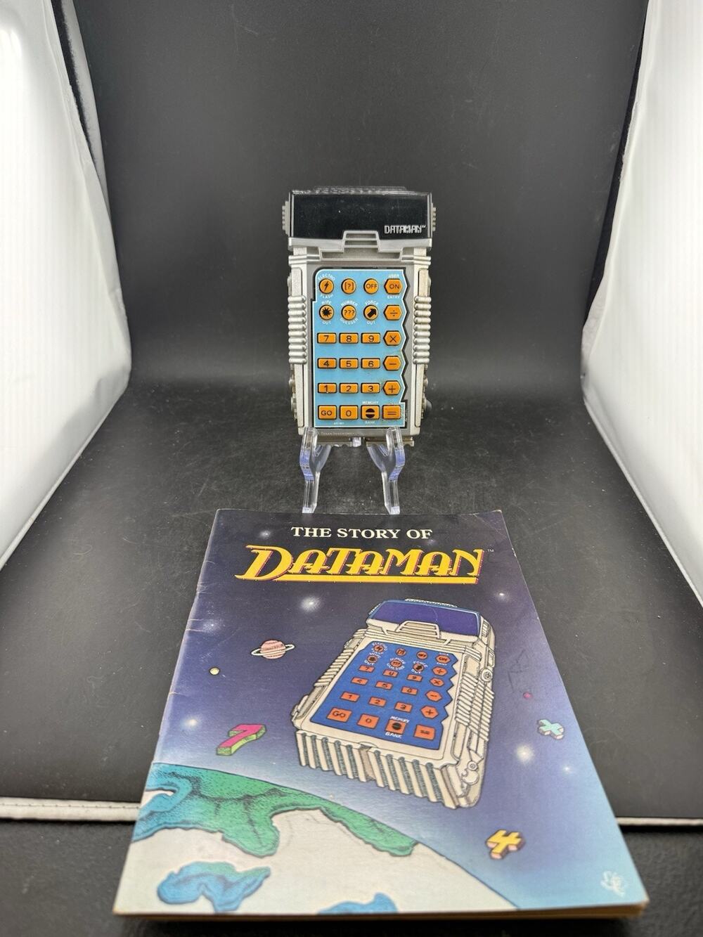 Vintage 1977 Texas Instruments Dataman Calculator With Original Manual Untested
